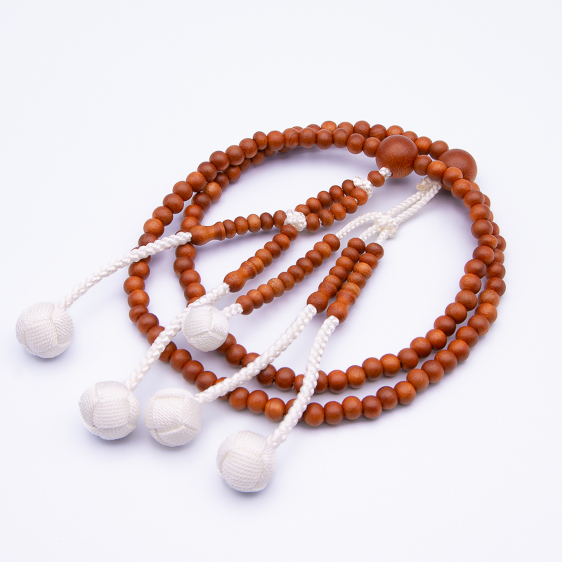 正梅 数珠 8寸（小・女性向け） 木 カガリ梵天 創価学会念珠 | 【公式